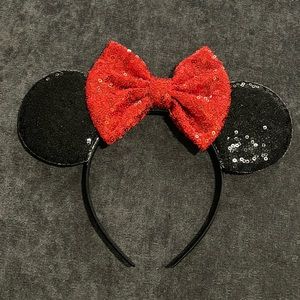 Red and Black Mickey Ears